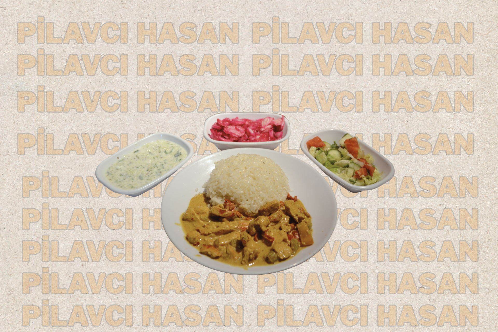 Az Porsiyon Pilav Üstü Köri Soslu Tavuk